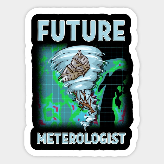 Cute & Funny Future Meteorologist Tornado Sticker by theperfectpresents